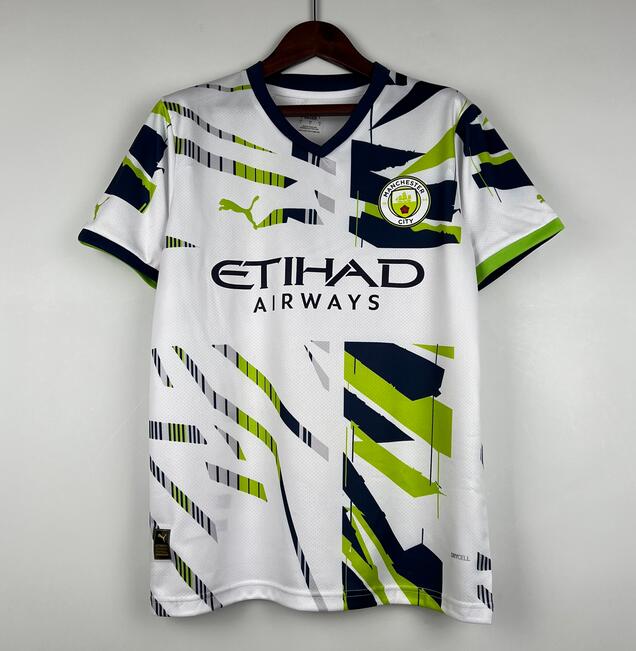 Manchester City Training Shirt White Green 2023/24